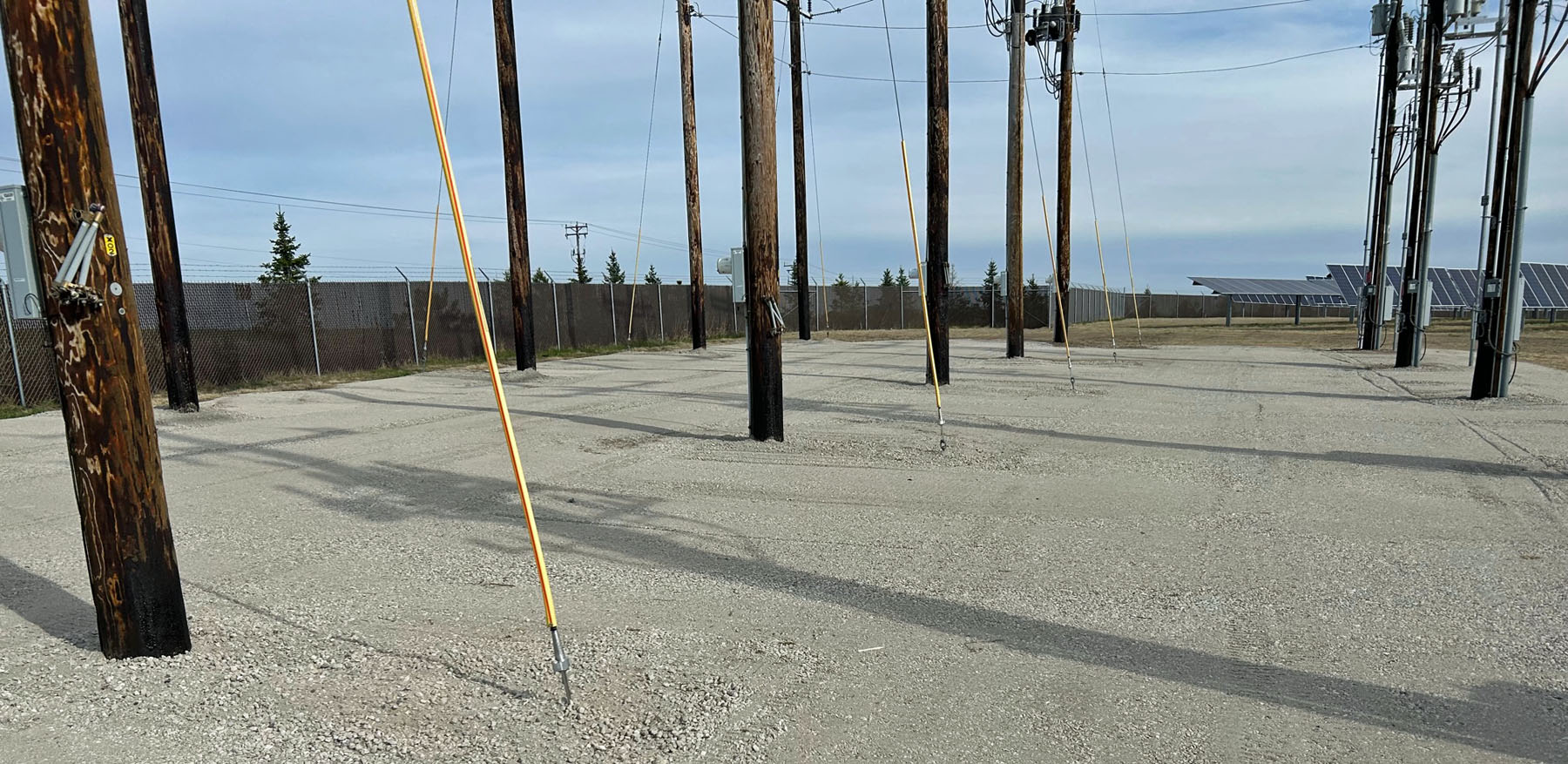 Gravel Cover in Solar Fields for Fire Mitigation