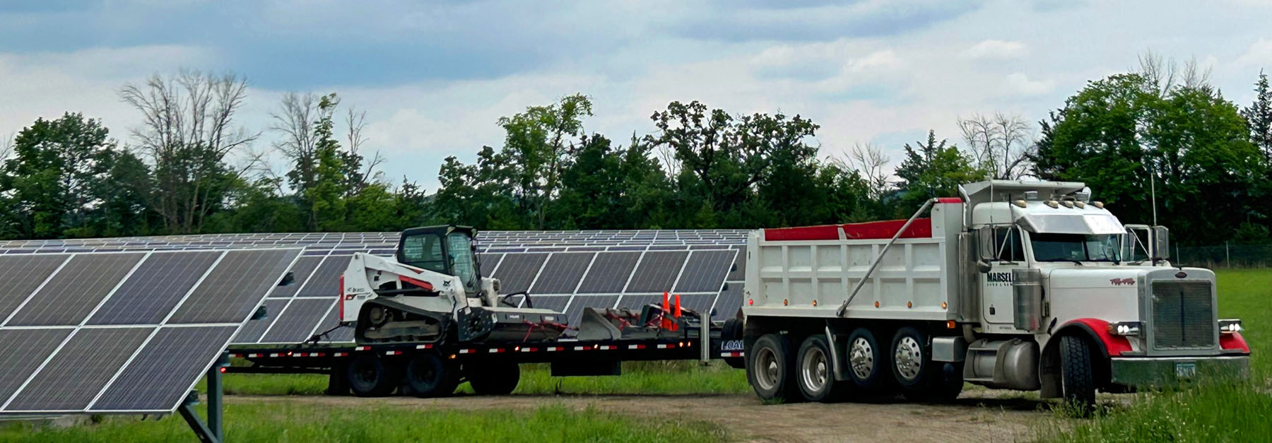 Gravel Driveways in Solar Fields